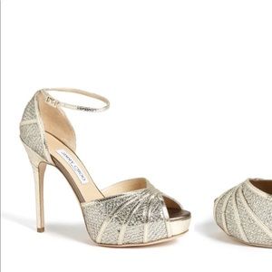 💕Jimmy Choo Peep Toe Platform Heels 👠